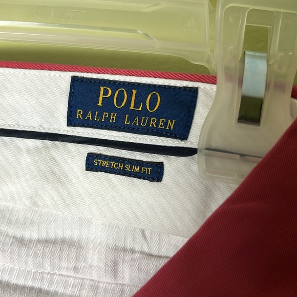 Polo by Ralph Lauren Red Slim Fit Pants - Picture 3 of 7